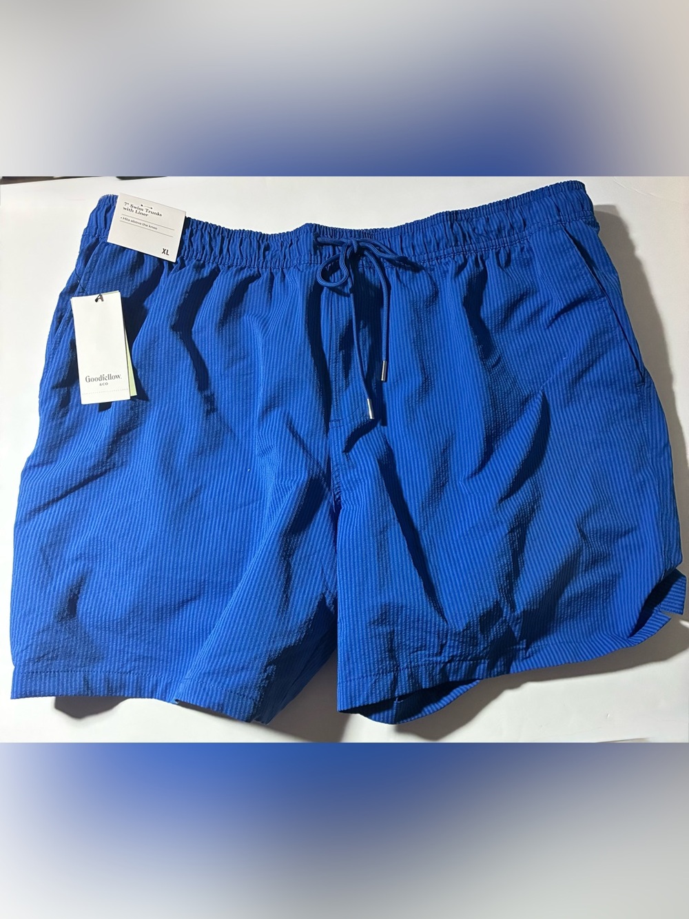 Goodfellow & Co Men's 7" Swim Trunks Blue XL NWT